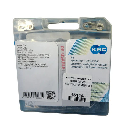 Cadena Kmc Z9 de 9 velocidades